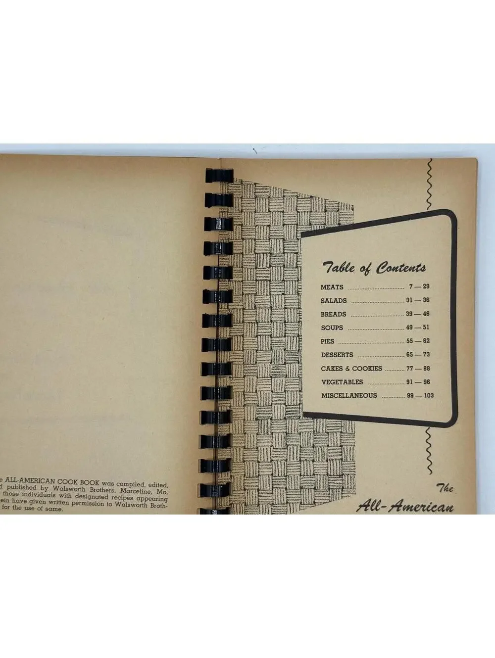 Vintage 1954 The All American Cook Book, Favorite Recipes of Famous People